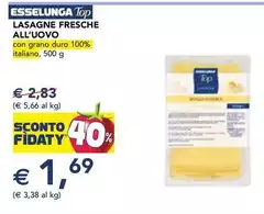 Esselunga - Lasagne Fresche All'Uovo