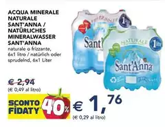 Sant'anna - Acqua Minerale Naturale Sant'Anna/ Naturliches Mineralwasser Sant'anna - Acqua Minerale Naturale Sant'Anna/ Naturliches Mineralwasser