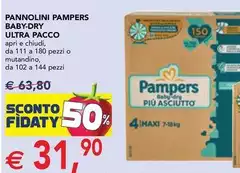 Pampers - Pannolini Ultra Pacco Baby-Dry