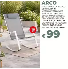 Poltrona A Donndolo Struttura In Metallo Verniciato Seduta In Textilene Cuscino Poggiatesta Poltrona A Donndolo Struttura In Metallo Verniciato Seduta In Textilene Cuscino Poggiatesta