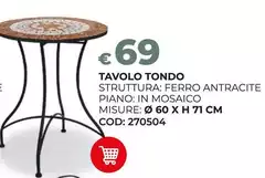 Tavolo Tondo Tavolo Tondo