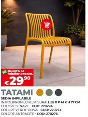 Misura - Sedia Impilable Misura - Sedia Impilable