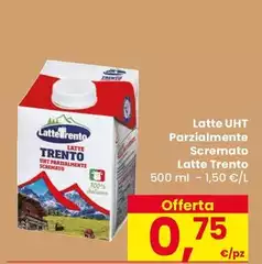 Latte trento - Latte UHT Parzialmente Scremato