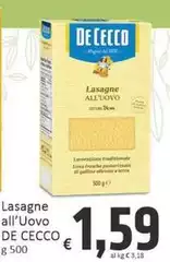 De Cecco - Lasagne All'Uovo