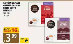 Nescafé - Caffè In Capsule Gamma Italiana Dolce Gusto