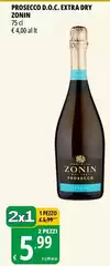 Zonin - Prosecco D.O.C. Extra Dry