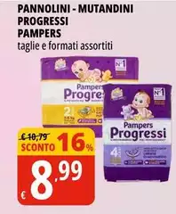 Pampers - Pannolini Mutandini Progressi Pampers - Pannolini Mutandini Progressi