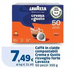 Lavazza - Caffè In Cialde Compostabili Crema E Gusto Risveglio Forte
