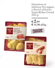 Sapori - Mezzelune Al Salmone Norvegese O Ravioli All'Astice &Idee Sapori - Mezzelune Al Salmone Norvegese O Ravioli All'Astice &Idee
