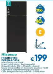 Hisense - Frigorifero Doppia Porta MTM55205BE