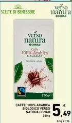 Conad - Caffe' 100% Arabica Biologico Verso Natura
