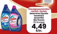 Bio Presto - Detersivo Liquido Lavatrice