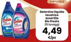 Bio Presto - Detersivo Liquido Lavatrice Assortito