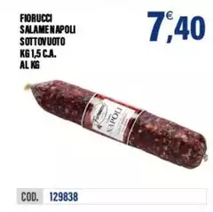Fiorucci - Salame Napoli Sottovuoto