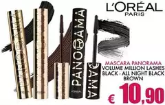 L'Oreal - Mascara Panorama Volume Million Lashes Black