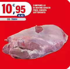 Campanello Di Bovino Adulto Prov. Europa Sottovuoto Campanello Di Bovino Adulto Prov. Europa Sottovuoto