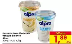 Alpro - Dessert A Base Di Soia Con Vaniglia O Bianco Alpro - Dessert A Base Di Soia Con Vaniglia O Bianco