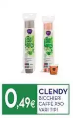 Clendy - Bicchieri Caffè X50
