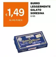 Latteria Soresina - Burro Leggermente Salato Latteria Soresina - Burro Leggermente Salato