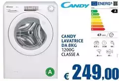 Candy - Lavatrice Da 8kg 1200G Classe A Candy - Lavatrice Da 8kg 1200G Classe A