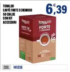 Toraldo - Caffè Forte Ecremoso 50 Cialde Con Kit