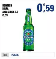 Heineken - Birra Analcolica 0.0 Heineken - Birra Analcolica 0.0