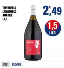 Tavernello - Lambrusco Amabile