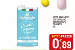 Granarolo - Latte 100% Italiano Con Sol
