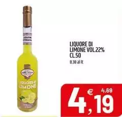 Liquore Di Limone Vol.22%