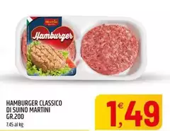 Martini - Hamburger Classico Di Suino Martini - Hamburger Classico Di Suino