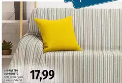 Copriletto Corintuto Tinto In Filo Rigato