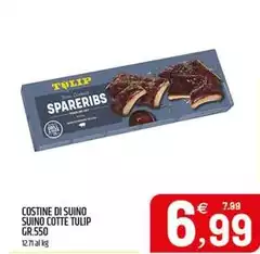 Tulip - Costine Di Suino Suino Cotte Gr.550 Tulip - Costine Di Suino Suino Cotte Gr.550