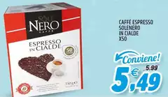 Sole nero - Caffe Espresso Solenero In Cialde
