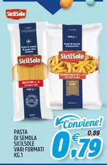 Sicilsole - Pasta Di Semola Sicicolè Vari Formati Sicilsole - Pasta Di Semola Sicicolè Vari Formati