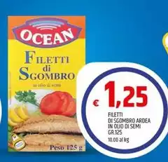 Ocean - Filetti Di Sgombro Ardea In Olio Di Semi