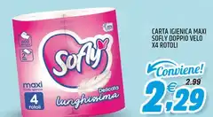 Maxi - Carta Igienica  Softy Doppio Velo X4