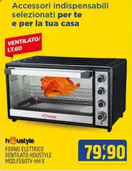 Casa - Forno Elettrico Ventilato Houstyle Mod.FE60TY-H V