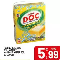 Mister Doc - Fustino Detersivo Per Lavatrice Marsiglia Mister DOC 60 Lavaggi