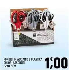 Forbici In Acciaico E Plastica Colori Assortiti