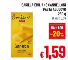 Barilla - Emiliane Cannelloni Pasta All'Uovo