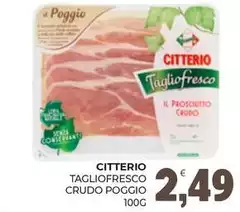 Citterio - Tagliofresco Crudo Poggio