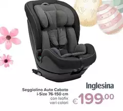 Inglesina - Sggiolino Auto Caboto I-Size 76-150 cm