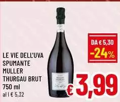 Le Vie Dell'uva - Spumante Muller Thurgau Brut Le Vie Dell'uva - Spumante Muller Thurgau Brut