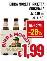 Moretti - Birra Ricetta Originale
