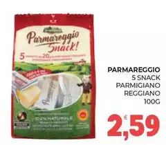 Parmareggio - 5 Snack Parmigiano Reggiano Parmareggio - 5 Snack Parmigiano Reggiano