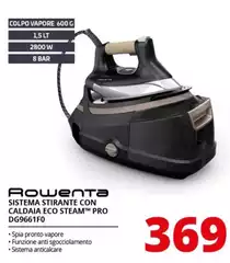 Rowenta - Sistema Stirante Con Caldaia Eco Steam Pro DG9661F0