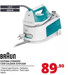 Braun - IS 1013 GR 2200 W 1,5 L Verde, Bianco
