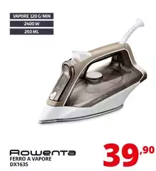 Rowenta - DX1635 Ferro A Vapore Acciaio Inossidabile 2400 W Marrone