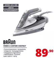 Braun - TexStyle 5 Ferro A Vapore SI5078GY