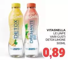 Vitasnella - Le Linfe Vari Gusti Detox Limone Vitasnella - Le Linfe Vari Gusti Detox Limone